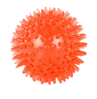 Balle à mâcher résistante pour chiens, élastique, flottante et grinçante. Convient aux petits, moyens et grands chiens pour jouer, mâcher et rapporter.
