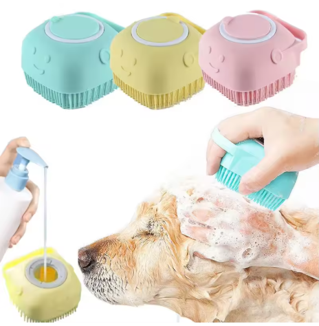 Gant de Massage et de Toilettage en Silicone pour Chien & Chat